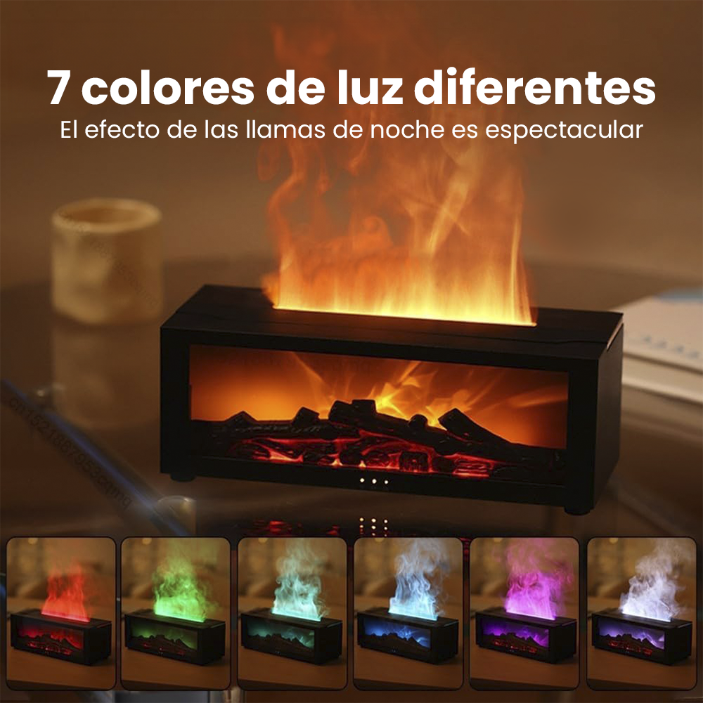 Humidificador difusor de aroma chimenea